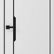 ПГ Vinyl PRO Графика-4 700 белый (композит кромка4 П-образная черная) 