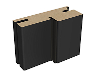 ДЕТАЛЬ КОРОБА ТЕЛЕСКОПИЧЕСКАЯ Vinyl 80х32х2070 черный с уплотнителем 