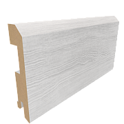 Плинтус плоский Эко-шпон 75х16х2070 кедр снежный